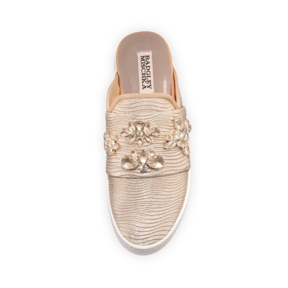 Badgley Mischka Seline Embelished Mule Slide Sneaker Size 9